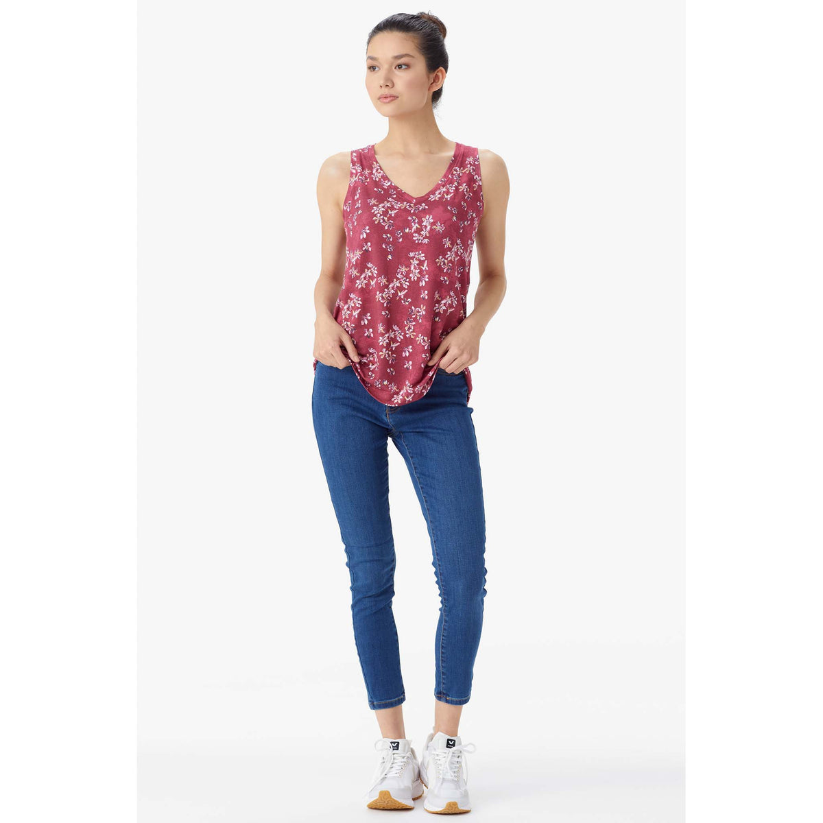 Lole camisole Agda a col en V earth red romantic flow live