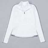 Lole chandail sport manches longues Just blanc pour femme