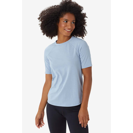 Lole T-shirt sport à manches courtes Performance Wool fog blue pour femme