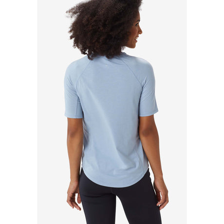 Lole T-shirt sport à manches courtes Performance Wool fog blue pour femme dos
