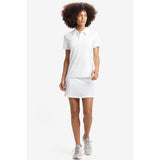 Lole Cross Court polo a manches courtes pour femme blanc lv1