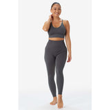 Lole soutien-gorge à soutien moyen Sweat Tech Rib Eucalyptus face