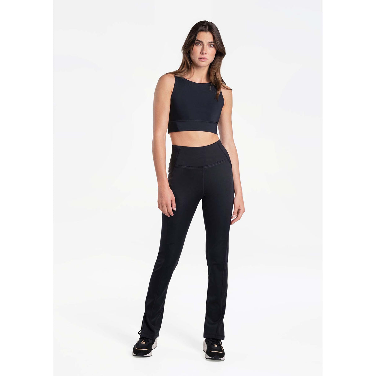 Lolë Trek Pants pantalon de randonnée taille haute pour femme noir face