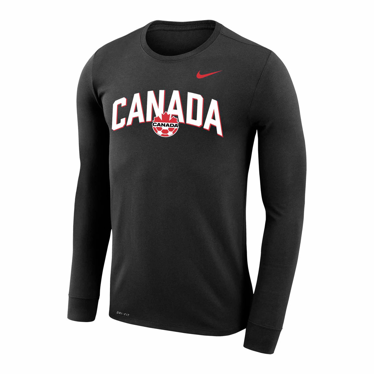 Nike Canada Soccer Long Sleeve National Team Logo T-Shirt for men