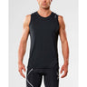 Camisole de sport et course à pied pour homme 2XU X-Ctrl Muscle noir vue avant