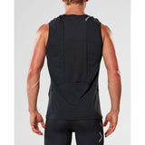 Camisole de sport et course à pied pour homme 2XU X-Ctrl Muscle noir vue arrière