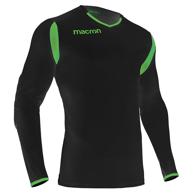 Macron antilia soccer goalkeeper shirt black green