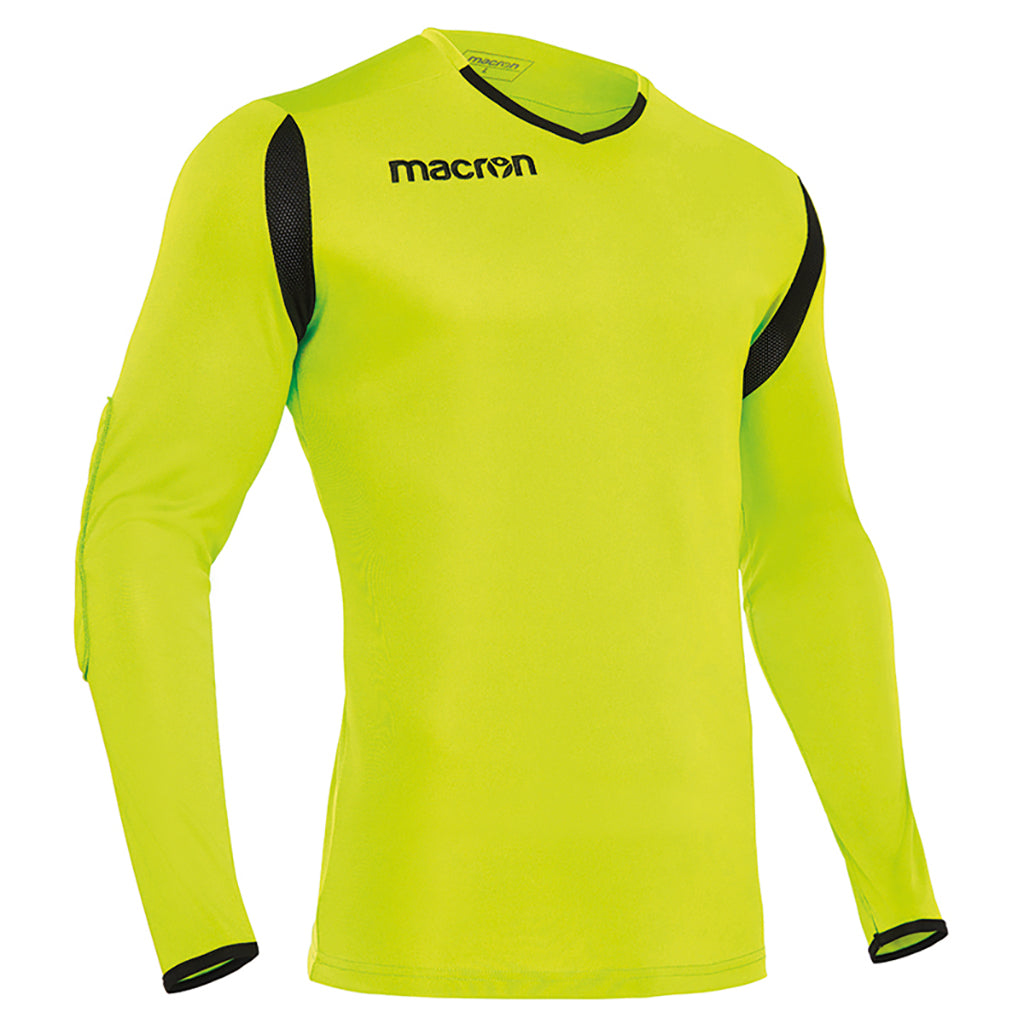 Macron antilia soccer goalkeeper shirt yellow black