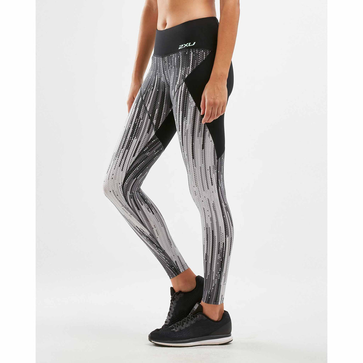 2XU Leggings de compression imprimé taille mi-haute d'entrainement jambes