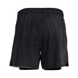 Mizuno Alpha Eco 5 pouces 2-en-1 shorts noir femme dos