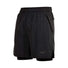 Mizuno Alpha Eco 7 pouces 2-en-1 shorts noir homme
