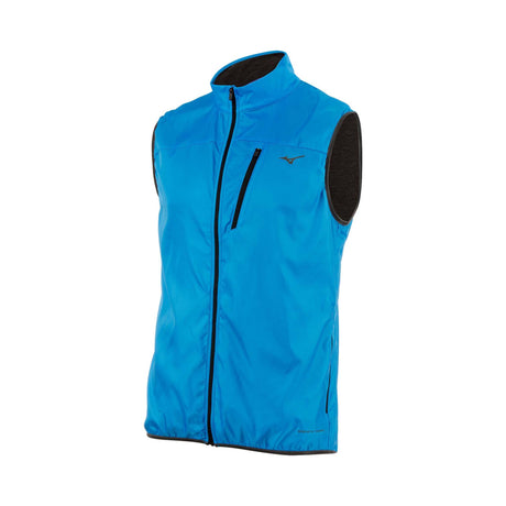 Mizuno veste à glissière sans manches swedish blue Breath Thermo pour homme