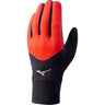 Mizuno Warmalite running gloves black cherry tomato 