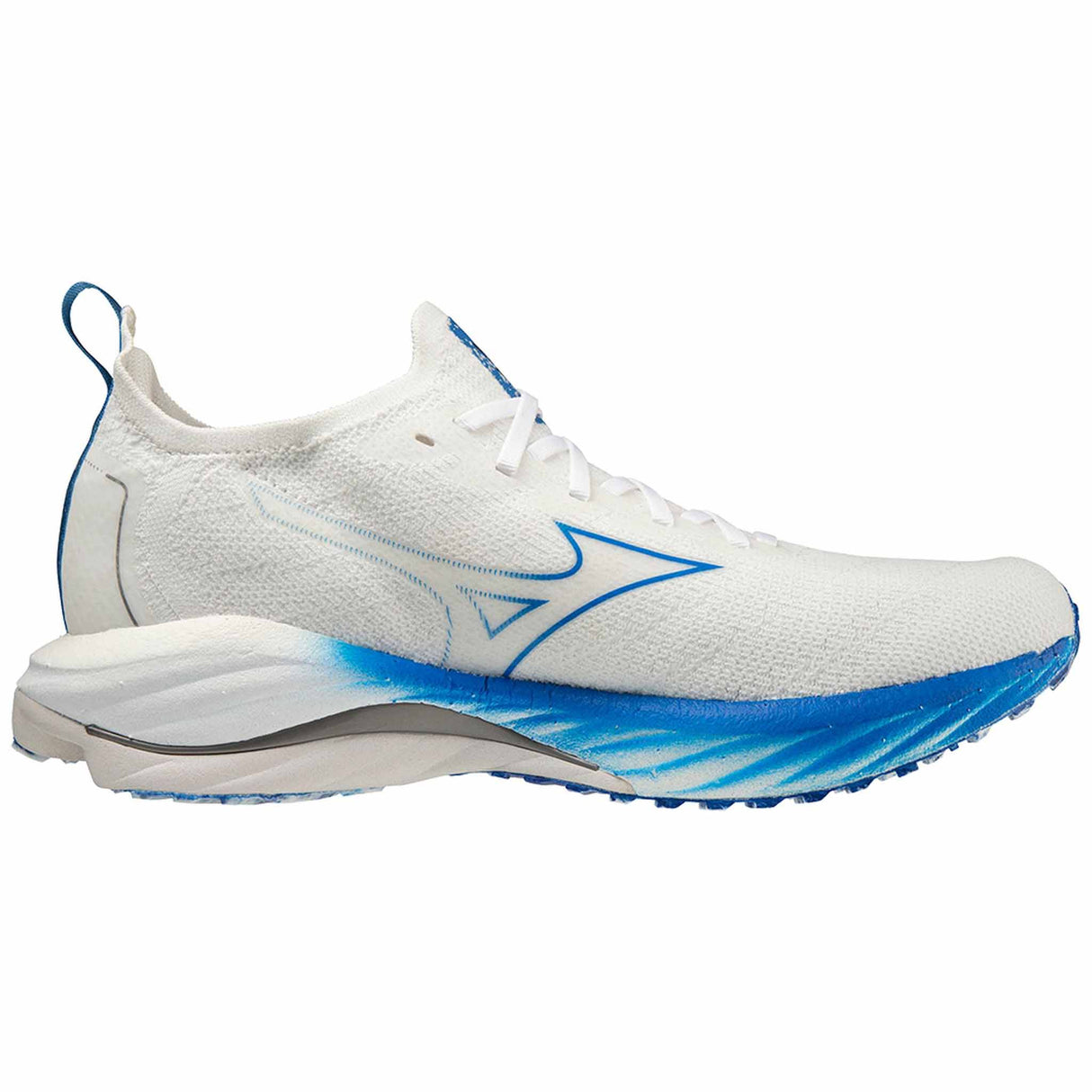 Mizuno Wave Neo Wind chaussures de course à pied pour homme - Undyed White / Peace Blue