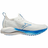 Mizuno Wave Neo Wind chaussures de course à pied pour homme - Undyed White / Peace Blue
