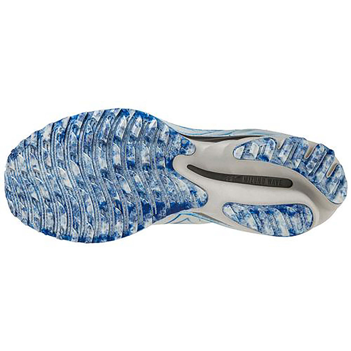 Mizuno Wave Neo Wind chaussures de course à pied homme undyed white peace blue semelle