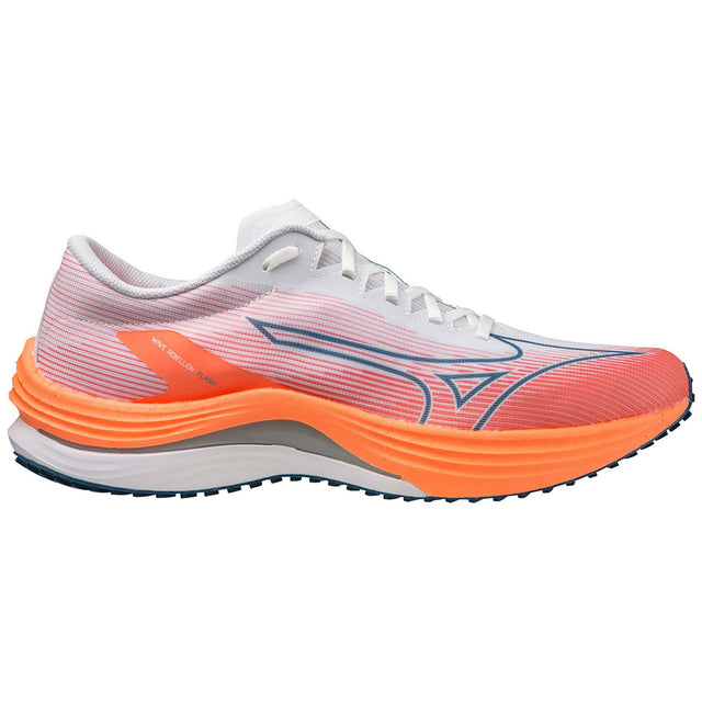 Mizuno Wave Rebellion Flash chaussures de course à pied homme - blanc / argent