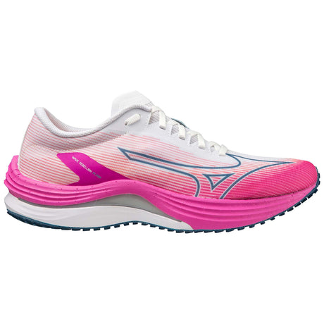 Mizuno Wave Rebellion Flash chaussures de course à pied femme - blanc / argent