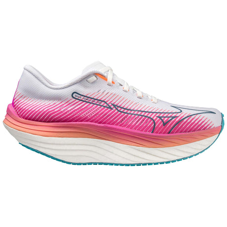 Mizuno Wave Rebellion Pro chaussures de course à pied femme - blanc / argent