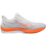 Mizuno Wave Rebellion Sonic chaussures de course  homme - white / light orange lateral
