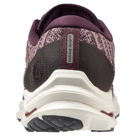 Mizuno Wave Rider 24 Waveknit running femme woodrose pale lilac talon