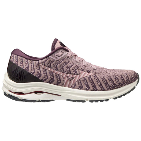 Mizuno Wave Rider 24 Waveknit running femme woodrose pale lilac