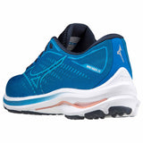 Mizuno Wave Rider 25 chaussures de course à pied pour femme - Imperial Blue/Vivid Blue angle 2