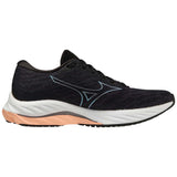 Mizuno Wave Rider 26 chaussures de course à pied femme lateral-Odyssey Grey / Quicksilver