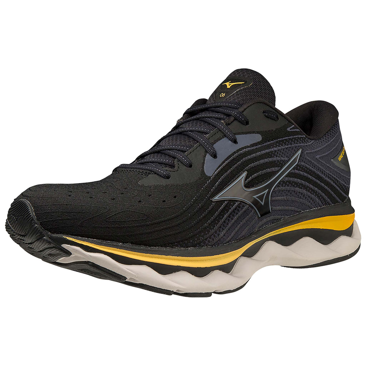 Mizuno Wave Sky 6 souliers de course homme - black tradewinds pointe