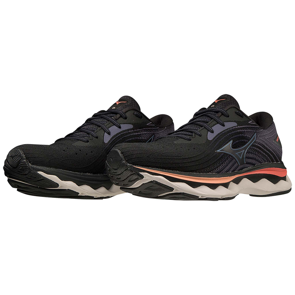 Mizuno Wave Sky 6 chaussure de course à pied pour femmeMizuno Wave Sky 6 chaussure de course à pied femme - black quicksilver paire