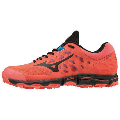 Mizuno Wave Hayate 5 chaussure de course a pied en sentier femme hot coral black