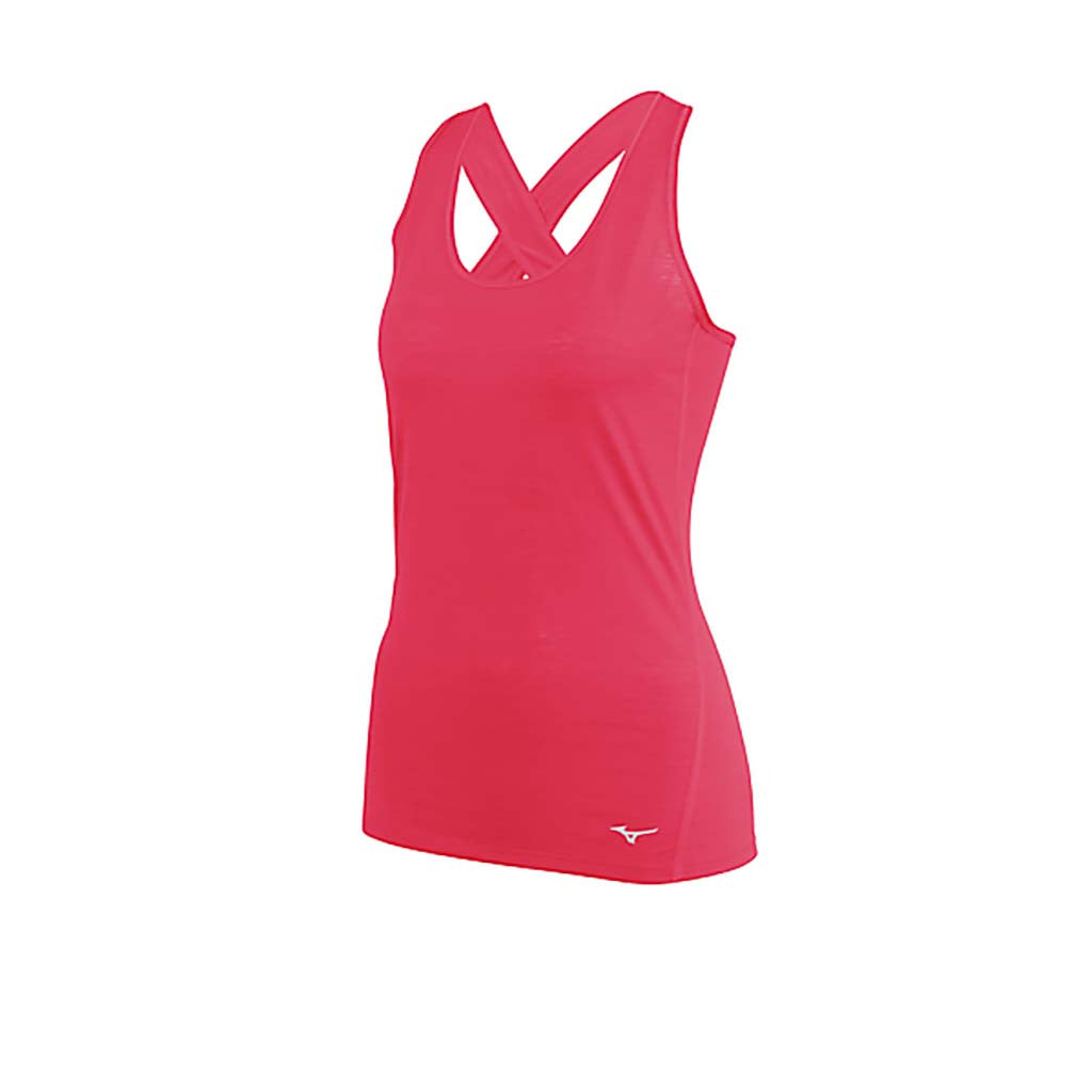 Mizuno Active women&#39;s sleeveless running shirt rose Soccer Sport Fitness