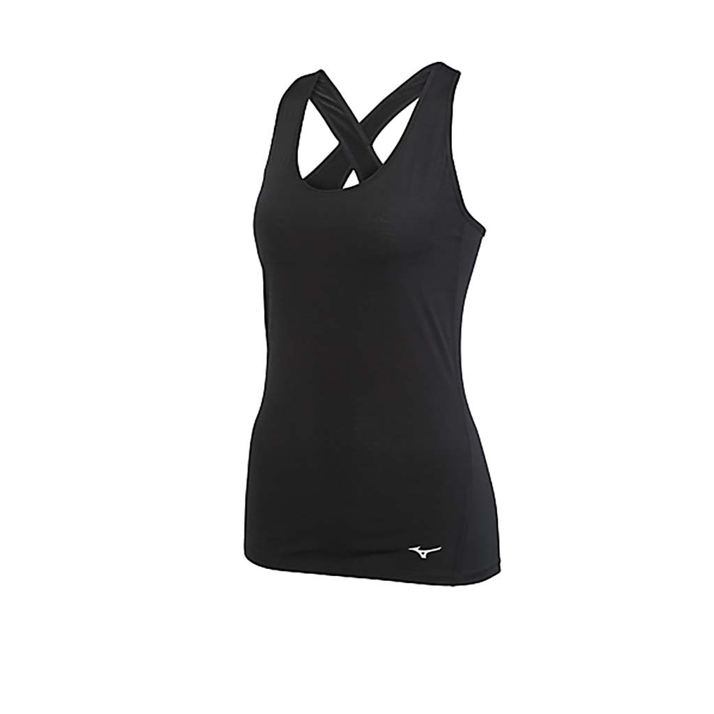Mizuno Active women&#39;s sleeveless running shirt noir Soccer Sport Fitness