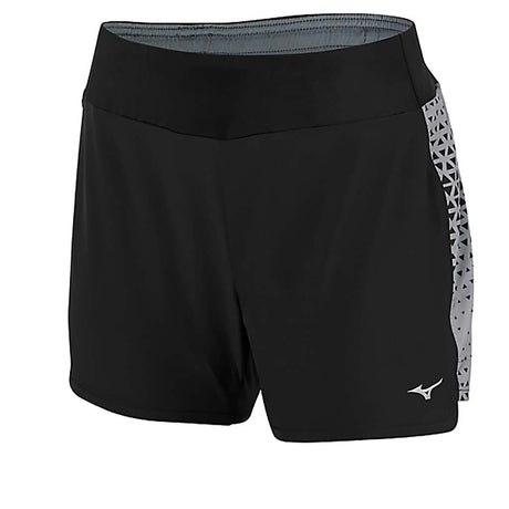 Mizuno Phoenix Printed 4.0 Square women's running short black