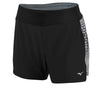 Mizuno Phoenix Printed 4.0 Square women's running short black