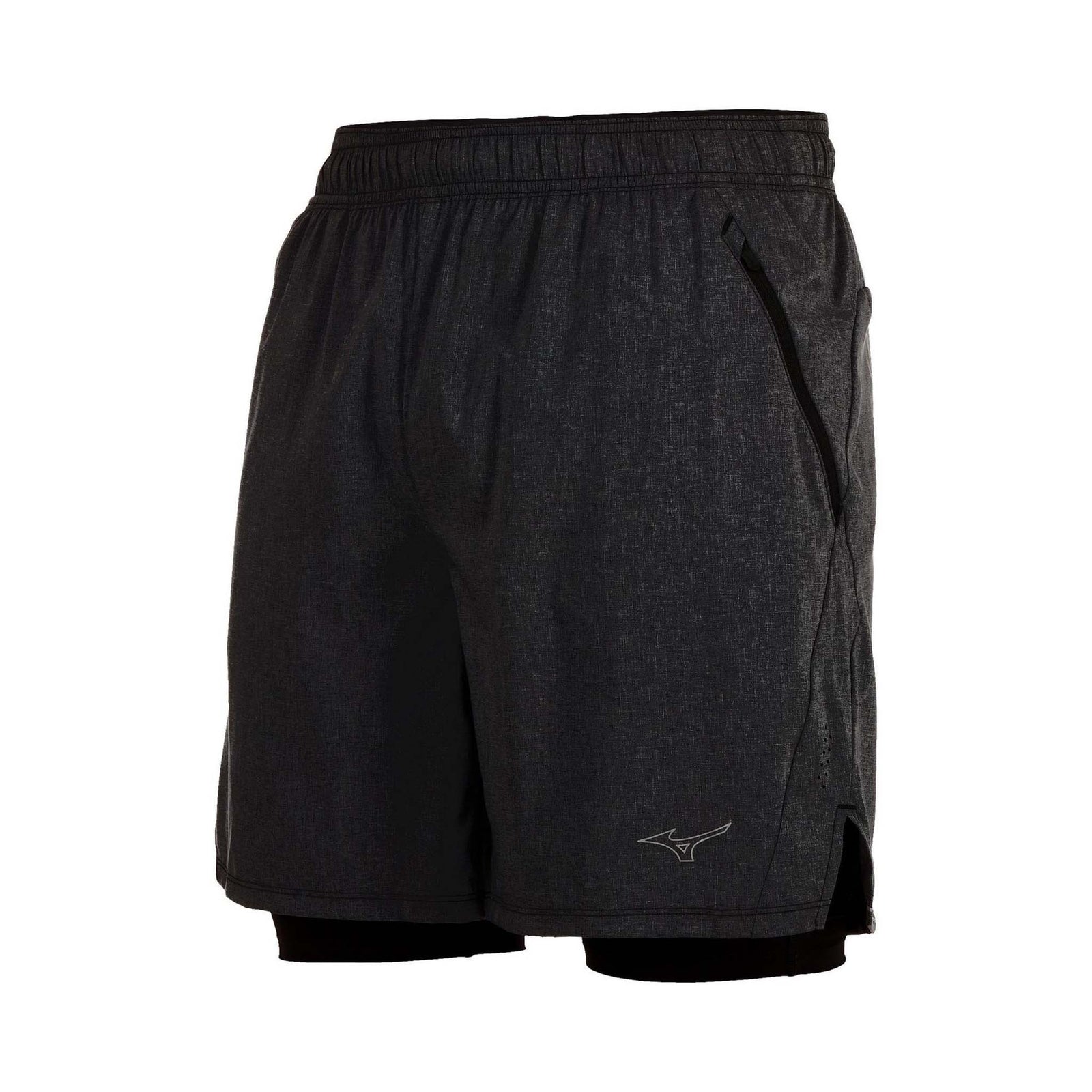 Mizuno Mizuno Alpha Eco 7 pouces 2-en-1 short de course à pied homme