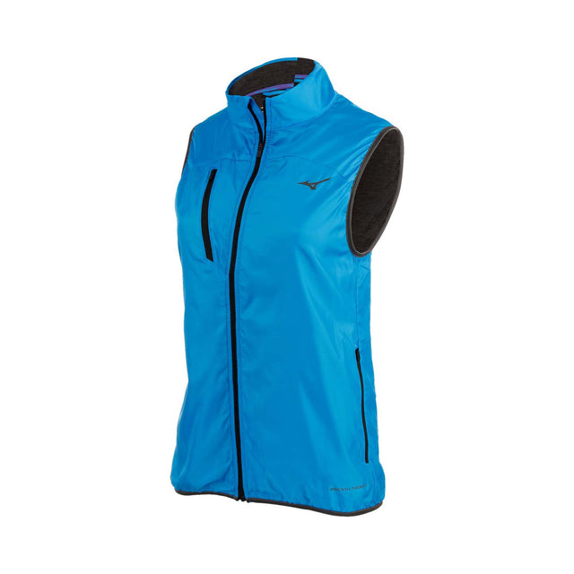 Mizuno Mizuno veste à glissière sans manches Breath Thermo pour femme