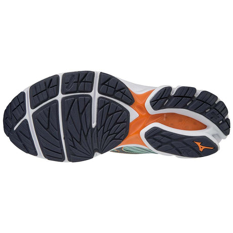 Mizuno Wave Rider 22 misty jade graphite chaussure de course a pied femme semelle