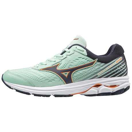 Mizuno Wave Rider 22 misty jade graphite chaussure de course a pied femme lv1