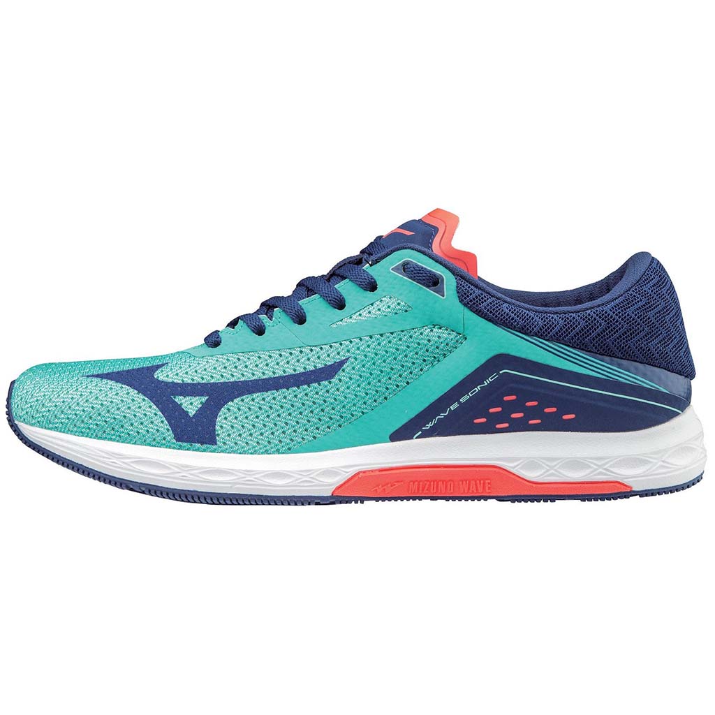 Mizuno Wave Sonic chaussure de course a pied femme turquoise