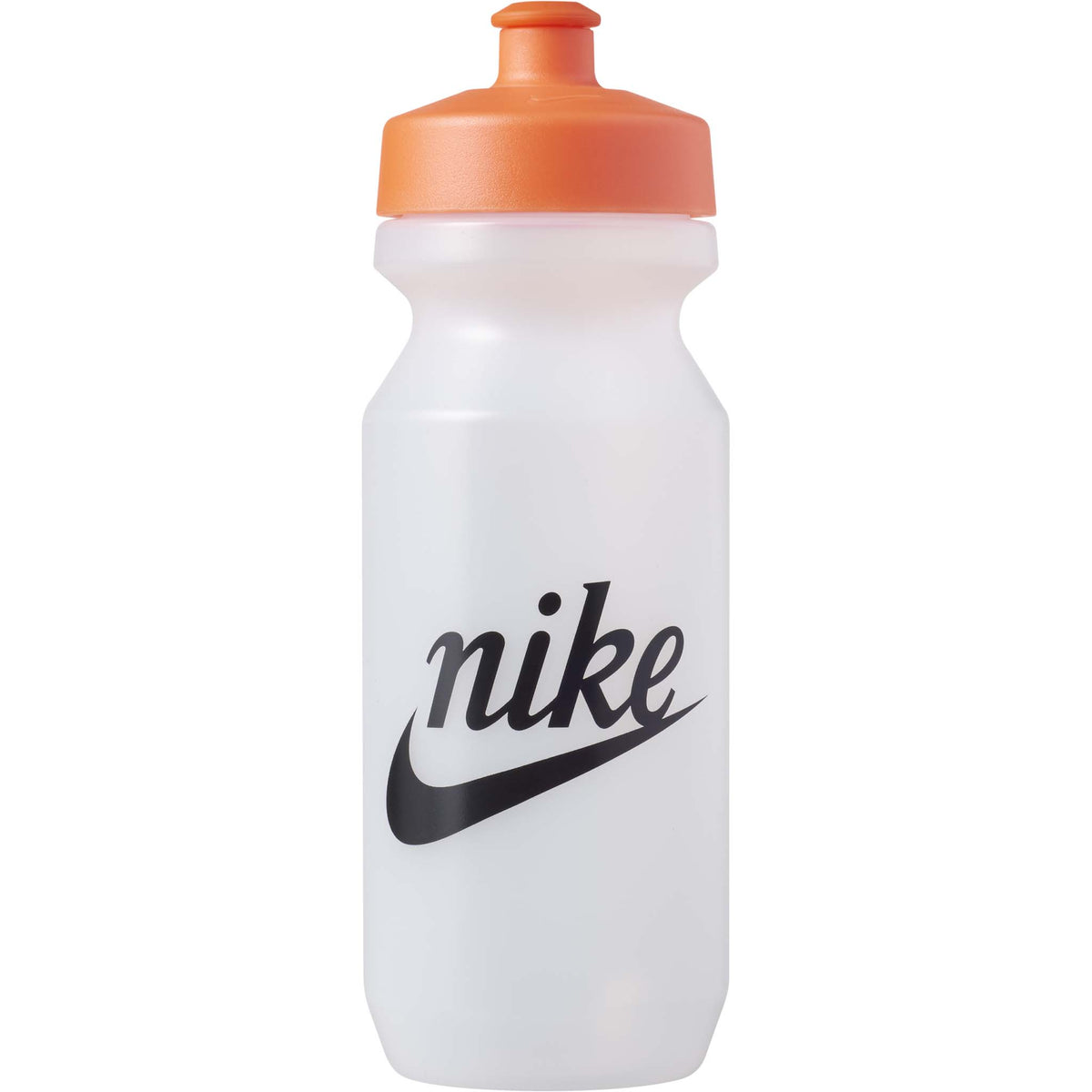 Nike big mouth 2.0 graphic water bottle clear black orange