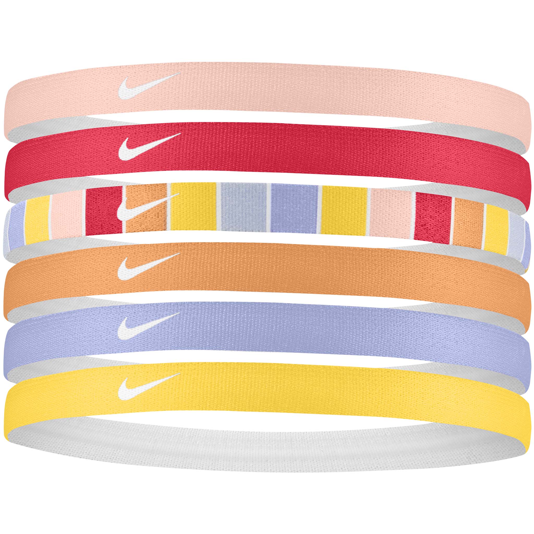 Nike printed 6pk assorted sport headbands for hair Soccer Sport