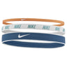 Nike Mixed Width Hairbands 3pk bandeaux sport light curry teal marina