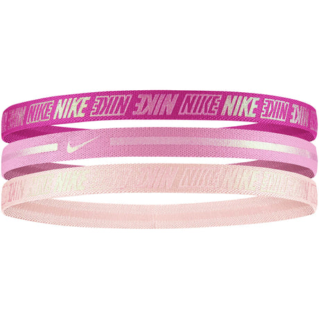 Nike metallic 3pk 2.0 bandeaux pour cheveux rose