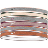 Nike Heathered Headbands 6pk iron grey beige grey