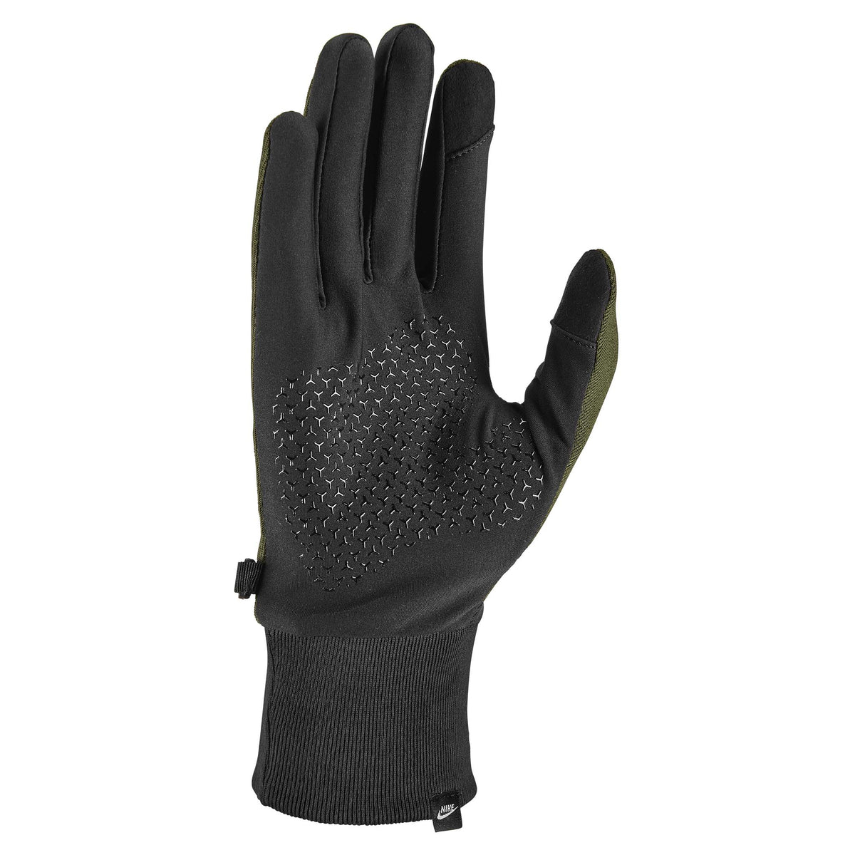 Nike M Tech Fleece Gloves gants de course à pied homme rough green black paume