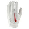 Nike Vapor Jet 7.0 FG gants de football américain pour adultes white white university red
