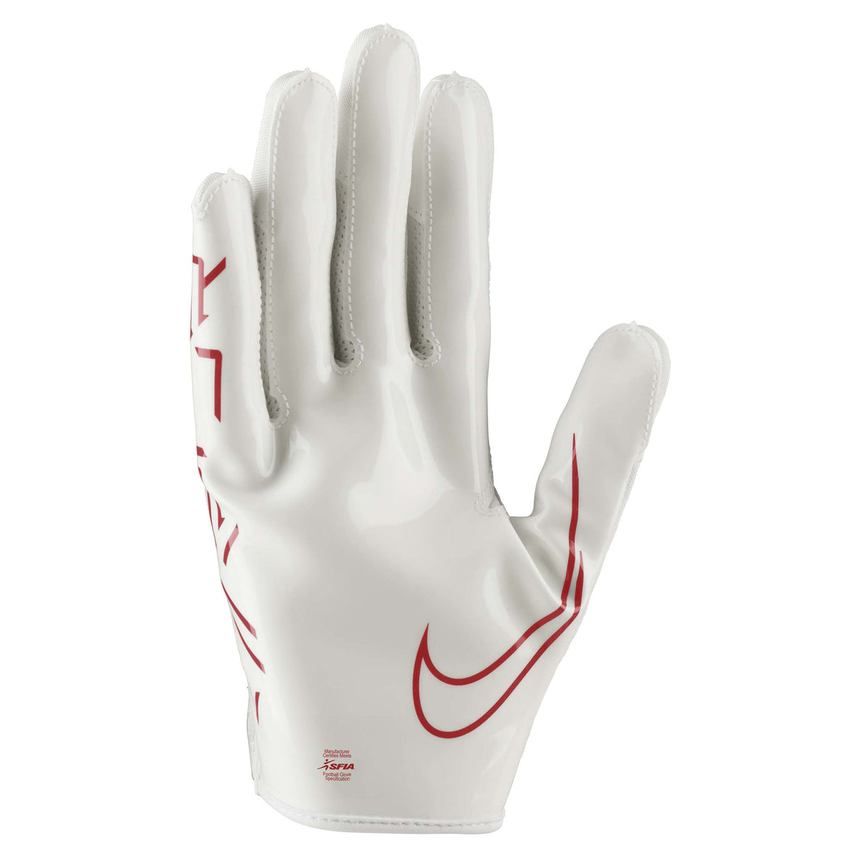 Nike Vapor Jet 7.0 FG gants de football américain pour adultes white white university red paume