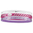 Nike Metallic Hairbands Youth 3pk bandeaux pour cheveux white pink rush violet shock
