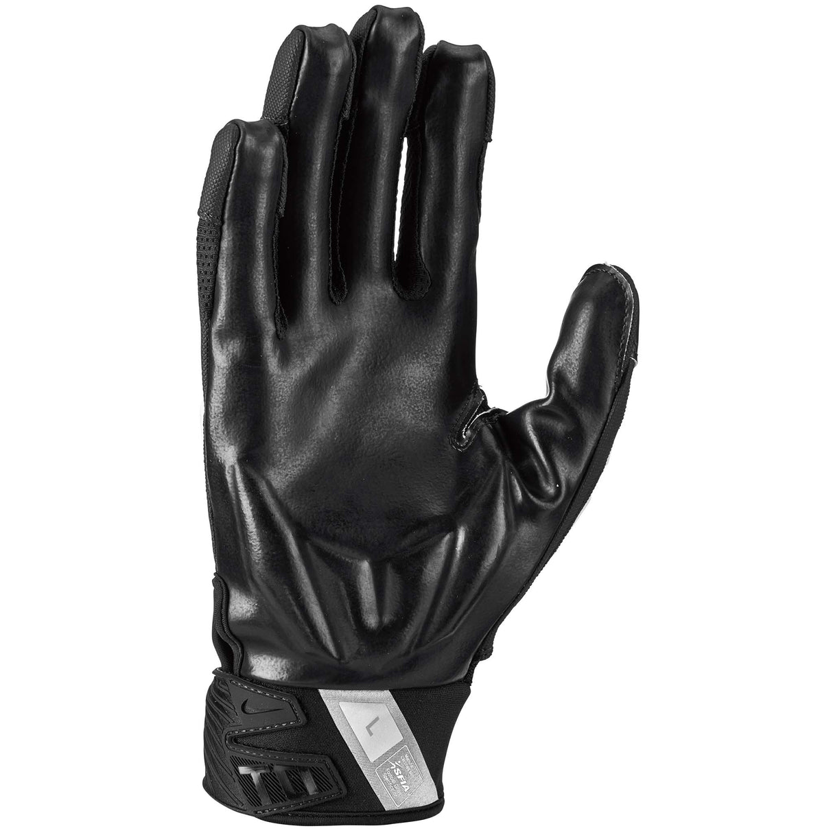 Nike D-Tack 6.0 gants de football américain black metallic chrome paume